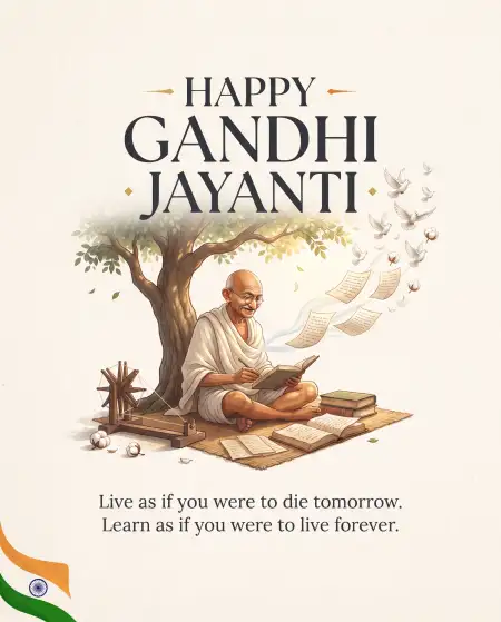 gandhi jayanti message for students 2026