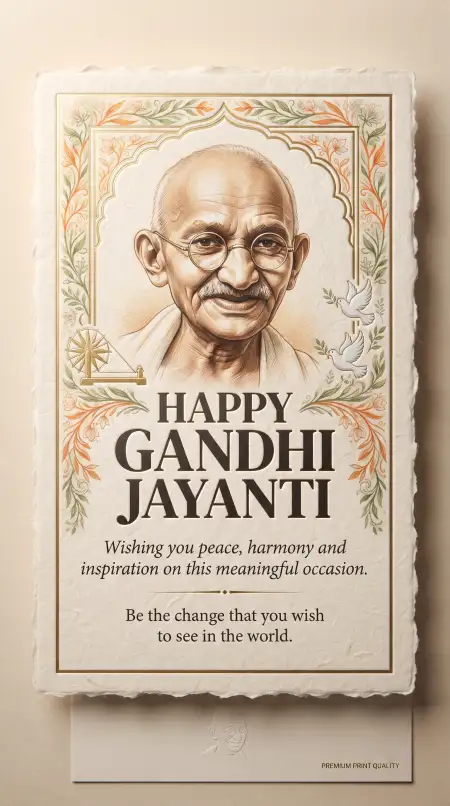 gandhi jayanti wishes 2026 with mahatma gandhi