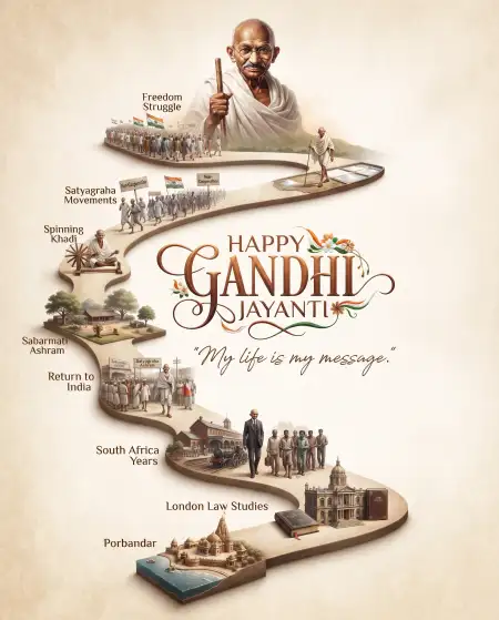 gandhi jayanti wishes images 2026