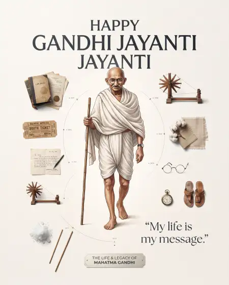 gandhi jayanti wishes in english 2026