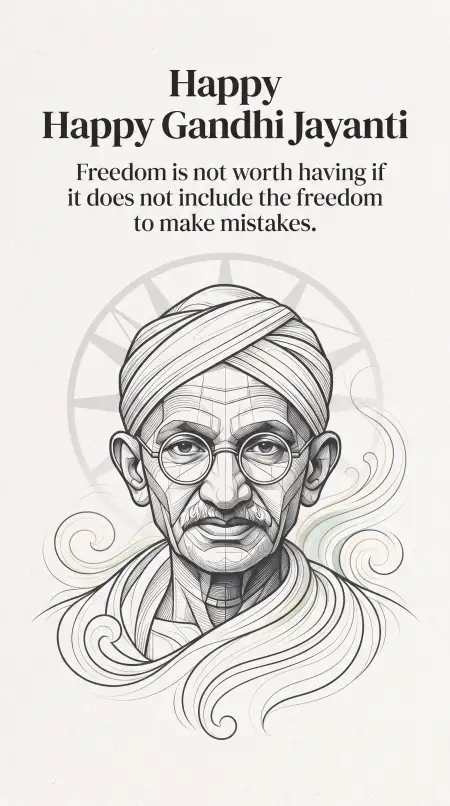 gandhi jayanti wishes with freedom quotes 2026 - Gandhi Jayanti Wishes For School 2026