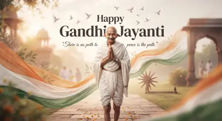 gandhi jayanti wishes with hindi quotes 2026