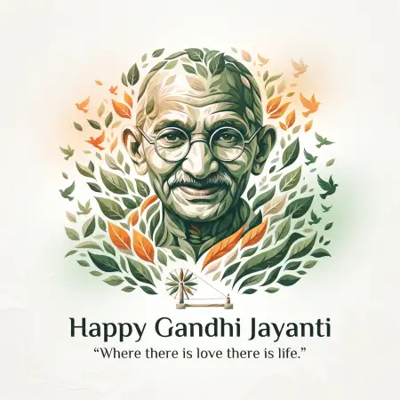 gandhi jayanti wishes with positive quotes 2026 - Gandhi Jayanti Wishes With Quotes 2026
