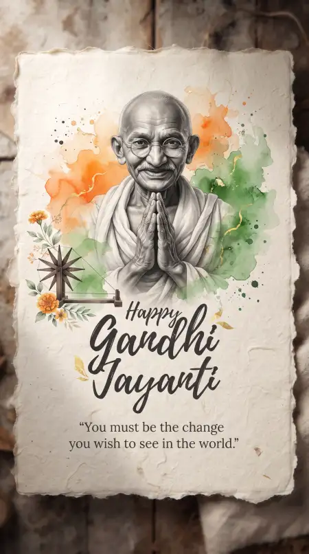 gandhi jayanti wishes with quotes for whatsapp status 2026
