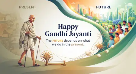 gandhi jayanti wishes with quotes for workplace 2026