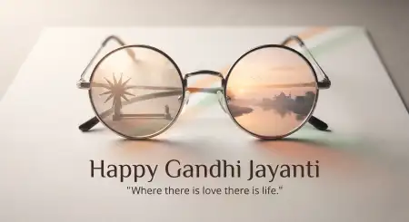 gandhi jayanti wishes with quotes photo 2026