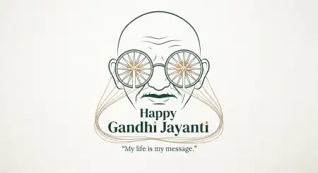 gandhi jayanti wishes with quotes transparent background 2026