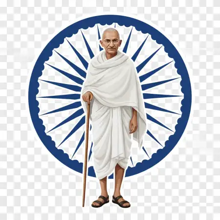 Gandhi Ji 3d Png With Transparent Background - Free Mahatma Gandhi Background Download