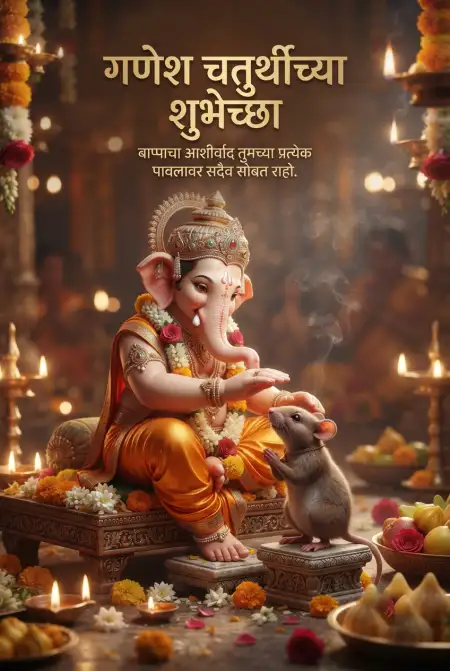 ganesh chaturthi 2026 wishes in marathi - Ganesh