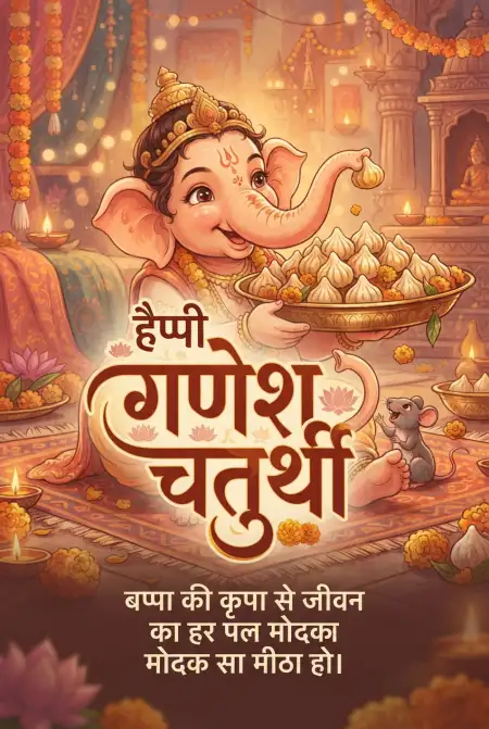 ganesh chaturthi badhai sandesh in hindi - Ganesh Chaturthi Wishes In Hindi