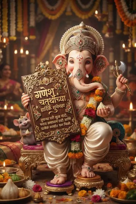 ganesh chaturthi devotional quotes in marathi - Ganesh