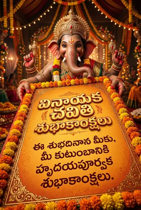 ganesh chaturthi devotional quotes in telugu - Ganesh