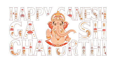 ganesh chaturthi flat vector wishes png 2026 - Ganesh