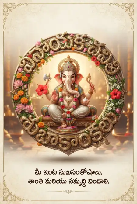 ganesh chaturthi greetings images in telugu - Ganesh