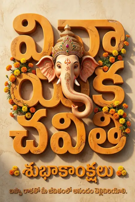 ganesh chaturthi greetings in telugu - Ganesh