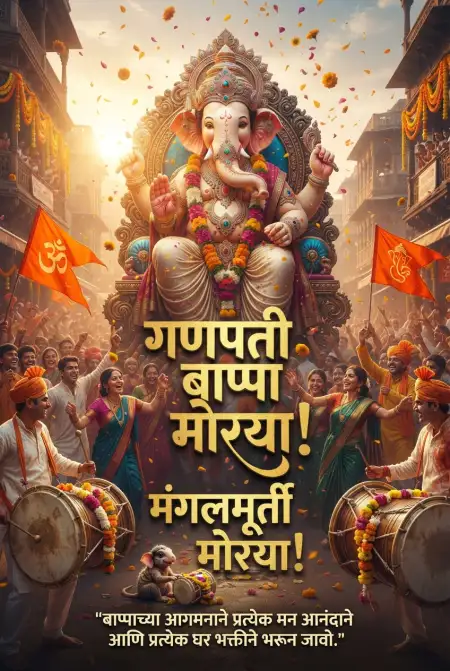 ganesh chaturthi hardik shubhechha in marathi - Ganesh