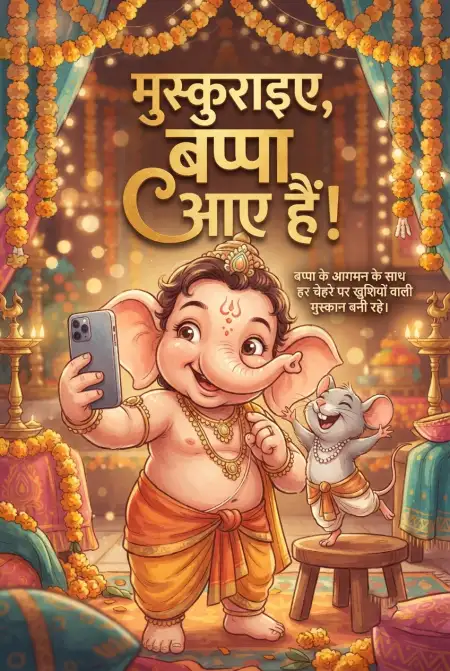 ganesh chaturthi hindi wishes for social media - Ganesh Chaturthi Wishes In Hindi