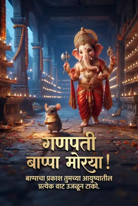 ganesh chaturthi instagram post in marathi - Ganesh