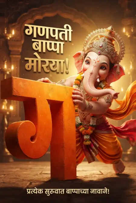 ganesh chaturthi instagram post marathi - Ganesh