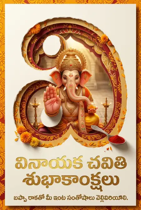 ganesh chaturthi instagram wishes in telugu - Ganesh