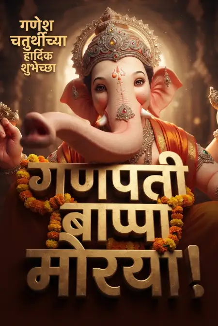 ganesh chaturthi marathi wishes 4k images - Ganesh