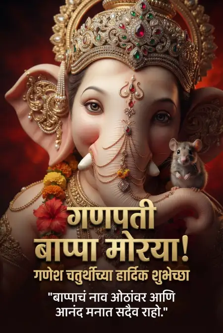 ganesh chaturthi marathi wishes images - Ganesh