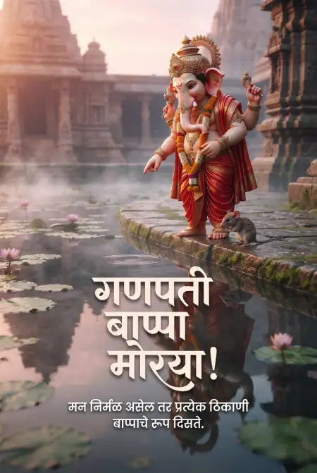 ganesh chaturthi viral images marathi - Ganesh