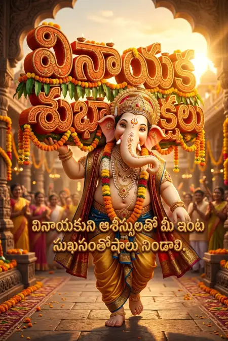 ganesh chaturthi whatsapp images in telugu - Ganesh