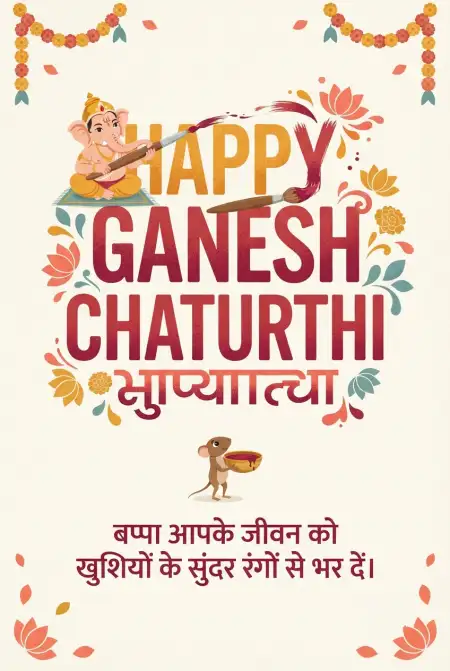 ganesh chaturthi whatsapp wishes images in hindi - Ganesh Chaturthi Wishes In Hindi