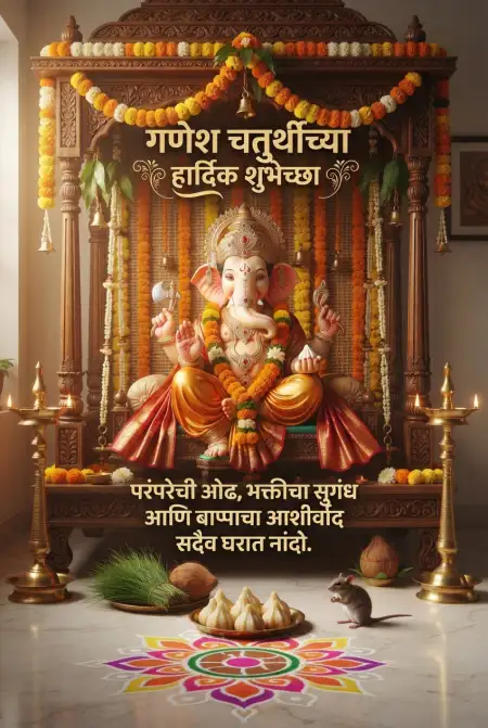 ganesh chaturthi whatsapp wishes in marathi - Ganesh