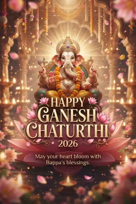 ganesh chaturthi wishes background 2026 - Ganesh Chaturthi Wishes 2026
