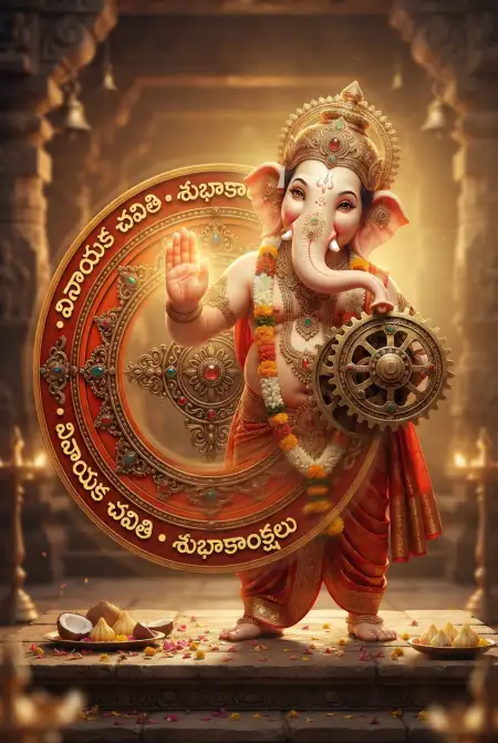 ganesh chaturthi wishes for brother in telugu - Ganesh