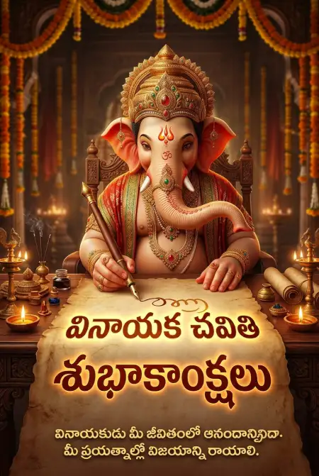 ganesh chaturthi wishes for colleagues in telugu - Ganesh