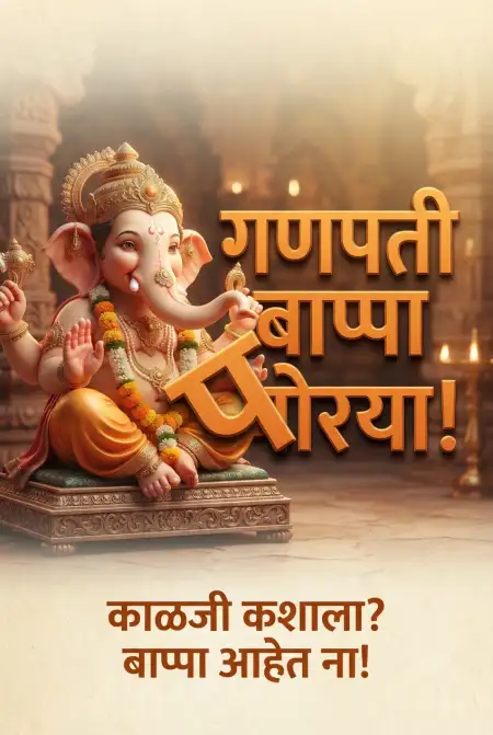 ganesh chaturthi wishes for friends in marathi - Ganesh