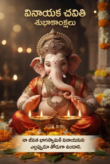 ganesh chaturthi wishes for husband in telugu - Ganesh