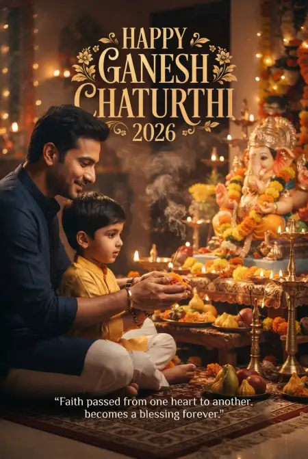 ganesh chaturthi wishes poster 2026 - Ganesh Chaturthi Wishes 2026