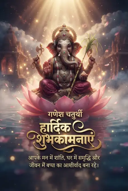 ganesh mahotsav ki hardik shubhkamnaye - Ganesh Chaturthi Wishes In Hindi