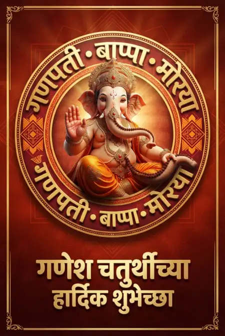 ganesh utsav marathi greeting - Ganesh
