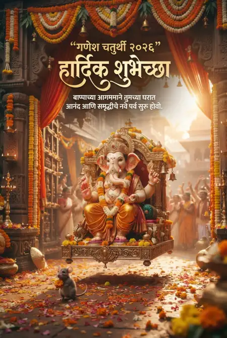 ganeshotsav hardik shubhechha marathi - Ganesh