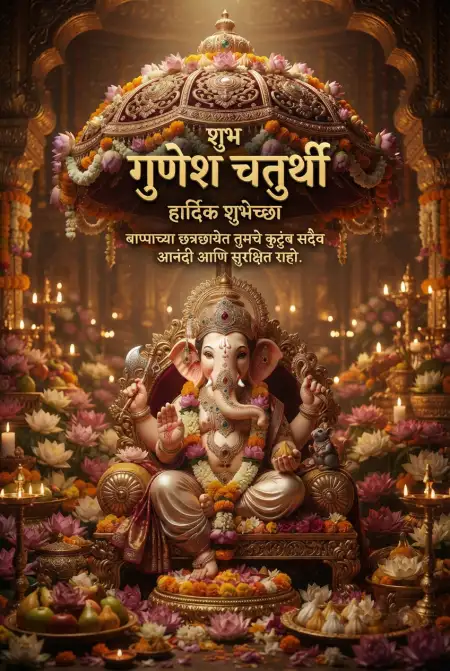 ganpati bappa chya hardik shubhechha - Ganesh