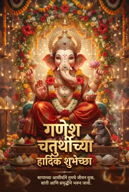 ganpati bappa instagram post marathi - Ganesh