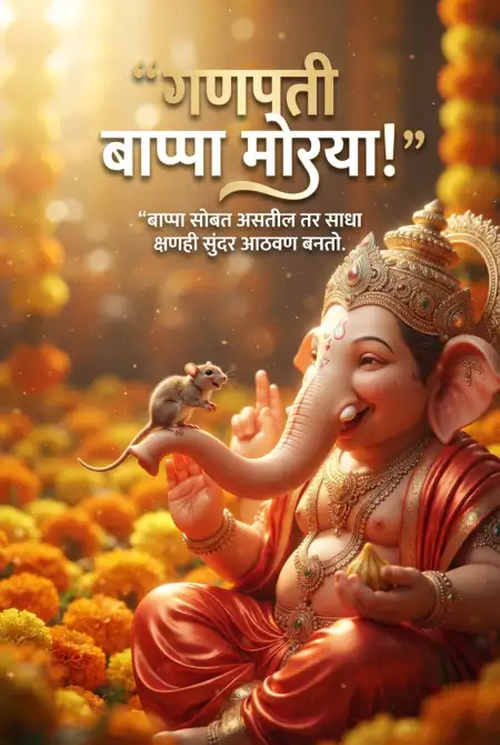 ganpati bappa marathi wishes - Ganesh