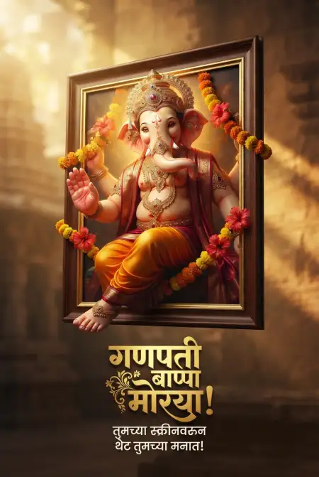 ganpati bappa morya facebook post marathi - Ganesh