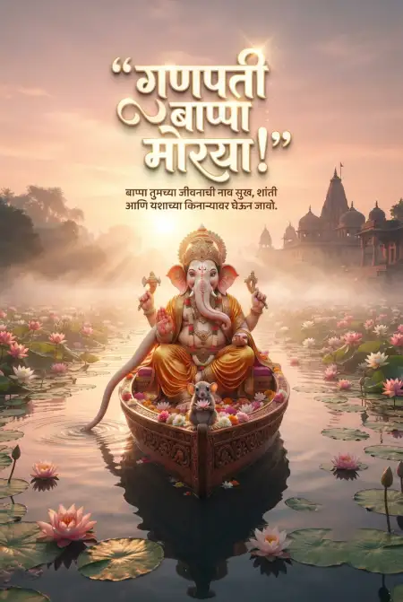 ganpati bappa morya marathi images - Ganesh