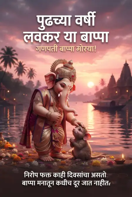 ganpati bappa morya quotes in marathi - Ganesh