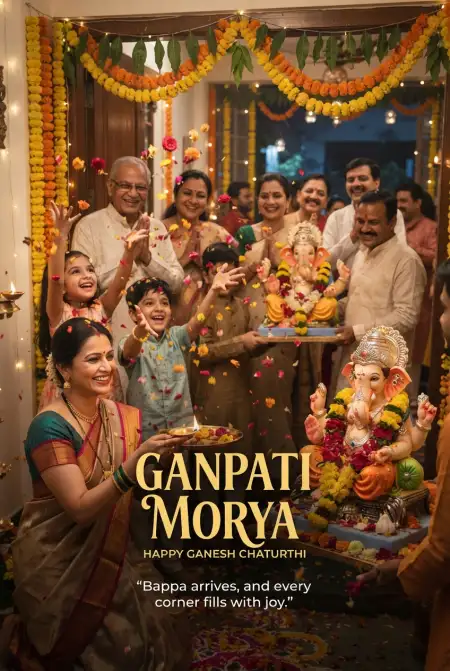 ganpati bappa morya wishes 2026 - Ganesh Chaturthi Wishes 2026