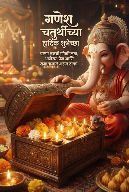 ganpati blessing wishes in marathi - Ganesh
