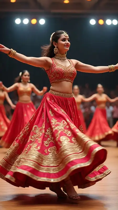 Garba Night Crowd Enjoying Dance And Music - Free Garba Night Download