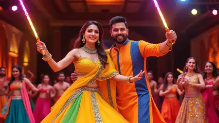 Garba Night Group Performance HD Photos - Free Photo Download