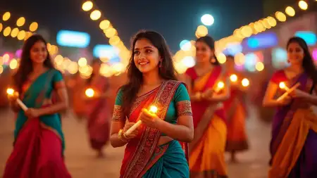 Garba Night Lantern Decoration And Lighting - Free Garba Night Download